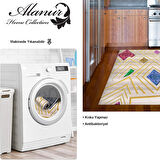 Dekoreko Kaymaz Taban Djt Mutfak Halısı Star Pamuk Modern P1337