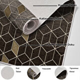 Dekoreko Kaymaz Taban Djt Mutfak Halısı Trend Modern 719