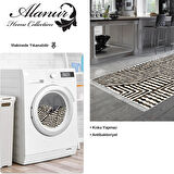 Dekoreko Kaymaz Taban Djt Mutfak Halısı Star Pamuk Saçaklı Modern 713