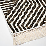 Dekoreko Kaymaz Taban Djt Mutfak Halısı Star Pamuk Saçaklı Modern 713