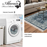 Dekoreko Kaymaz Taban Djt Salon Halısı Star Pamuk Saçaklı Modern M5142