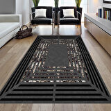 Dekoreko Kaymaz Taban Djt Salon Halısı Yıldız Deri Modern M5132