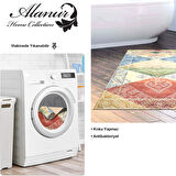 Dekoreko Kaymaz Taban Djt Banyo Halısı Yıldız Deri İskandinav S5047