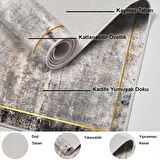 Dekoreko Kaymaz Taban Djt Salon Halısı Trend Modern M12271
