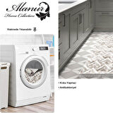 Dekoreko Kaymaz Taban Djt Mutfak Halısı Trend Saçaklı İskandinav F5124