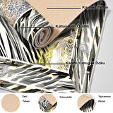 Dekoreko Kaymaz Taban Djt Mutfak Halısı Yıldız Deri Modern 728