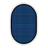 Alanur Home Kaymaz Taban Djt Banyo Mutfak Salon Halı  Trend Saçaklı Oval Dokuma Desen E5007