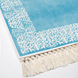 Dekoreko Kaymaz Taban Djt Banyo Halısı Trend Saçaklı Modern 1460