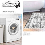 Dekoreko Kaymaz Taban Djt Banyo Halısı Yıldız Deri Saçaklı Modern Mu147