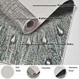 Dekoreko Kaymaz Taban Djt Mutfak Halısı Trend Modern 743