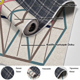 Dekoreko Kaymaz Taban Djt Banyo Halısı Star Pamuk Modern P1525