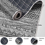 Dekoreko Kaymaz Taban Djt Salon Halısı Star Pamuk İskandinav F5087