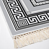 Dekoreko Kaymaz Taban Djt Salon Halısı Star Pamuk Saçaklı Modern 651M