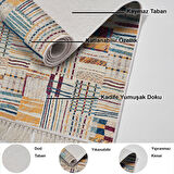 Dekoreko Kaymaz Taban Djt Mutfak Halısı Trend Saçaklı Modern 1937