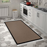 Alanur Home Kaymaz Taban Djt Banyo Mutfak Salon Halı Yıldız Deri Saçaklı Dokuma Desen E5001