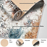 Dekoreko Kaymaz Taban Djt Banyo Halısı Yıldız Deri Modern 609M