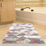 Dekoreko Kaymaz Taban Djt Banyo Halısı Yıldız Deri Saçaklı İskandinav 661M