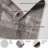 Dekoreko Kaymaz Taban Djt Salon Halısı Trend İskandinav F5132