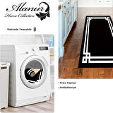 Dekoreko Kaymaz Taban Djt Mutfak Halısı Yıldız Deri Modern 1669