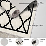 Dekoreko Kaymaz Taban Djt Mutfak Halısı Trend Saçaklı Modern 688M