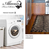 Dekoreko Kaymaz Taban Djt Mutfak Halısı Yıldız Deri Modern 1906