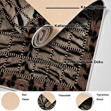 Dekoreko Kaymaz Taban Djt Mutfak Halısı Yıldız Deri Modern 1906