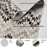 Dekoreko Kaymaz Taban Djt Salon Halısı Trend Modern 1675