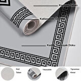 Dekoreko Kaymaz Taban Djt Salon Halısı Trend Modern 656M