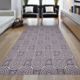 Dekoreko Kaymaz Taban Djt Salon Halısı Star Pamuk Modern 605M