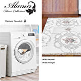 Dekoreko Kaymaz Taban Djt Mutfak Halısı Yıldız Deri Saçaklı Modern 1494