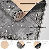 Dekoreko Kaymaz Taban Djt Salon Halısı Yıldız Deri Modern Mu118