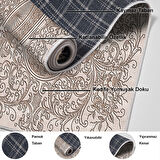 Dekoreko Kaymaz Taban Djt Salon Halısı Star Pamuk Modern 1488