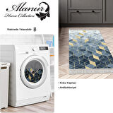 Dekoreko Kaymaz Taban Djt Mutfak Halısı Star Pamuk Saçaklı İskandinav 2146M