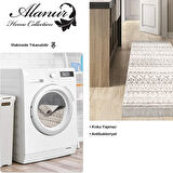 Dekoreko Kaymaz Taban Djt Mutfak Halısı Trend Saçaklı İskandinav F5078