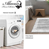 Dekoreko Kaymaz Taban Djt Banyo Halısı Yıldız Deri Modern 1460