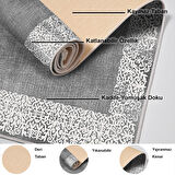 Dekoreko Kaymaz Taban Djt Banyo Halısı Yıldız Deri Modern 1460