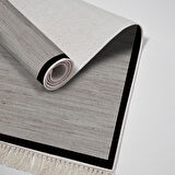 Alanur Home Kaymaz Taban Djt Banyo Mutfak Salon Halı  Trend Saçaklı Dokuma Desen E5001