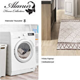 Dekoreko Kaymaz Taban Djt Mutfak Halısı Star Pamuk İskandinav F5081