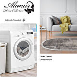 Dekoreko Kaymaz Taban Djt Salon Halısı Star Pamuk Saçaklı Oval İskandinav F5132