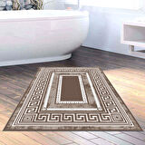 Dekoreko Kaymaz Taban Djt Banyo Halısı Yıldız Deri Modern 651M