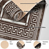 Dekoreko Kaymaz Taban Djt Banyo Halısı Yıldız Deri Modern 651M