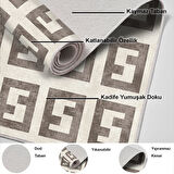 Dekoreko Kaymaz Taban Djt Mutfak Halısı Trend Modern 606M