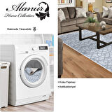 Dekoreko Kaymaz Taban Djt Salon Halısı Trend Saçaklı Modern 757