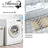 Dekoreko Kaymaz Taban Djt Banyo Halısı Trend Modern 763