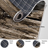 Dekoreko Kaymaz Taban Djt Salon Halısı Star Pamuk Modern Mu136