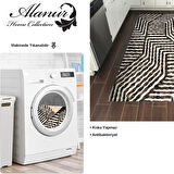 Dekoreko Kaymaz Taban Djt Mutfak Halısı Yıldız Deri Modern 713