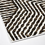 Dekoreko Kaymaz Taban Djt Mutfak Halısı Yıldız Deri Modern 713