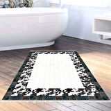 Dekoreko Kaymaz Taban Djt Banyo Halısı Yıldız Deri Saçaklı Modern 1495