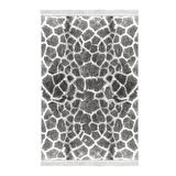 Dekoreko Kaymaz Taban Djt Salon Halısı Yıldız Deri Saçaklı Modern 1910