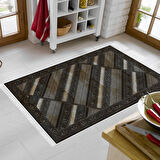 Dekoreko Kaymaz Taban Djt Mutfak Halısı Yıldız Deri Saçaklı Modern 731